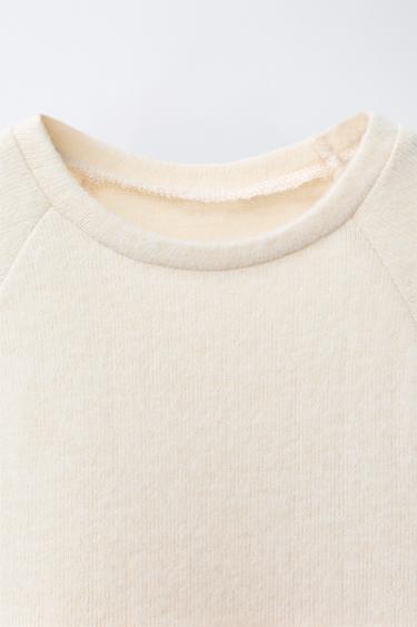 ROBE SOFT BIMATIÈRE AVEC TULLE ET FLEURS - Écru de Zara - Image 2