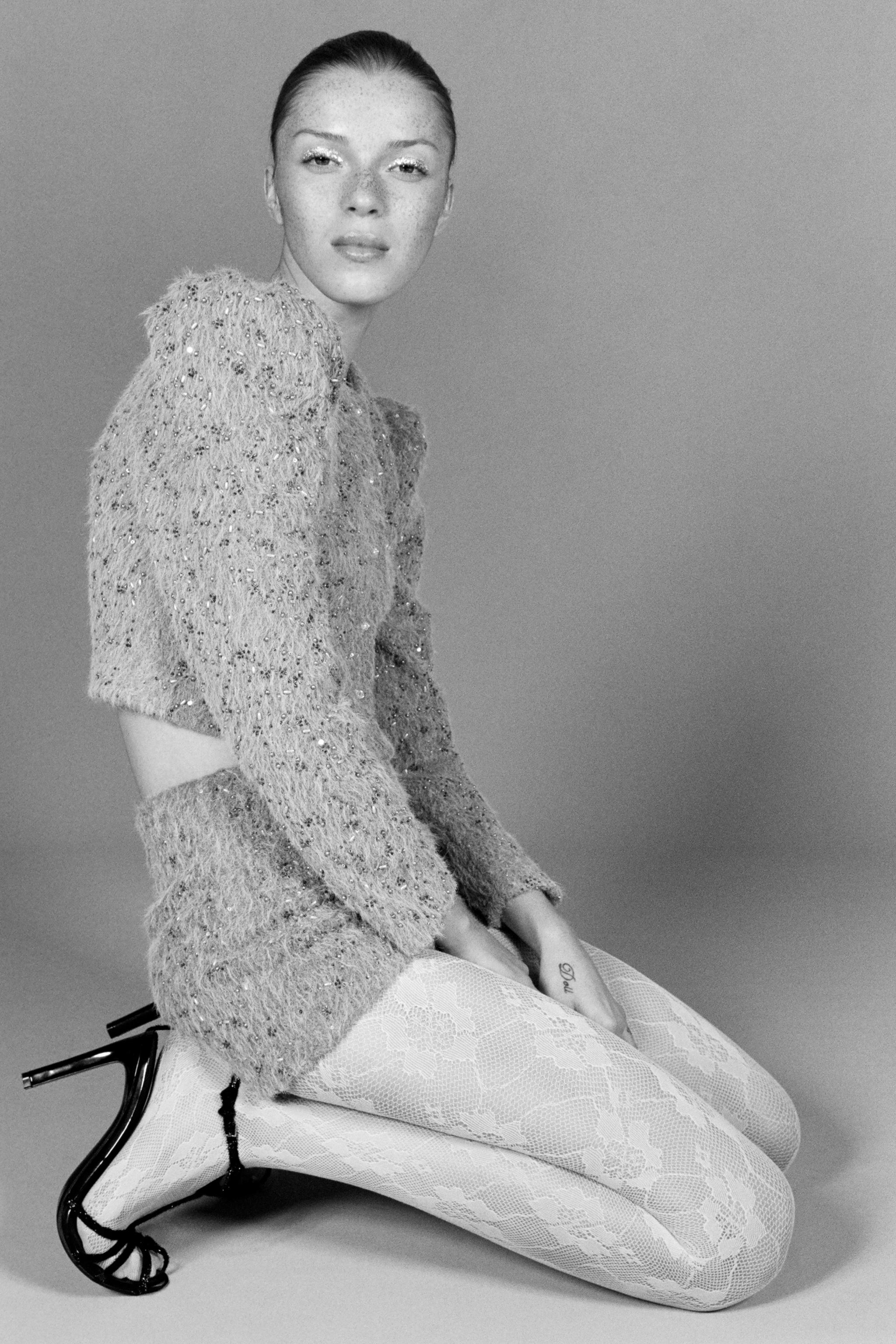 BLOUSON EFFET FOURRURE ET FANTAISIE