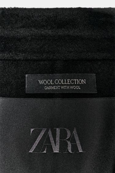 BLAZER AJUSTÉE AVEC LAINE ZW COLLECTION - Noir de Zara - Image 8