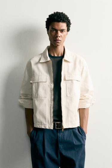 SOBRECAMISA BOXY FIT PETOS - Cru de Zara