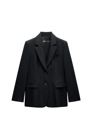 STRAIGHT PINSTRIPE BLAZER