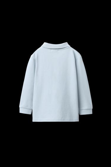 BASIC PIQUÉ POLO SHIRT - Light blue by Zara