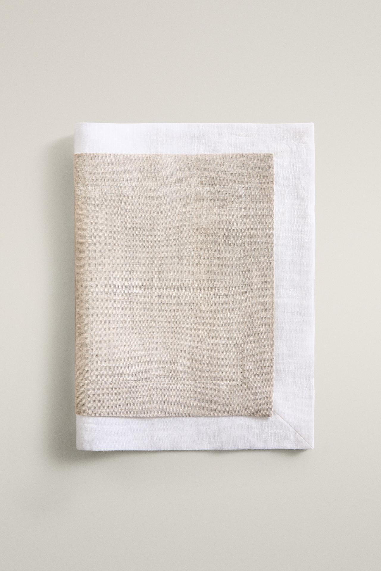 DOUBLE-LAYER PLACEMAT — Light beige