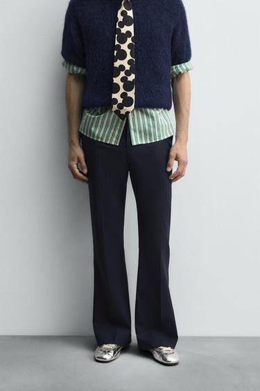 FLARE-FIT TROUSERS HARRY LAMBERT FOR ZARA X DISNEY - Navy blue by Zara