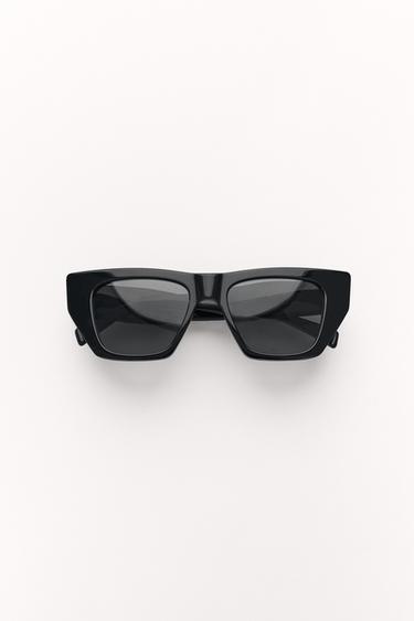 Zara ACETATE CAT EYE SUNGLASSES - Black