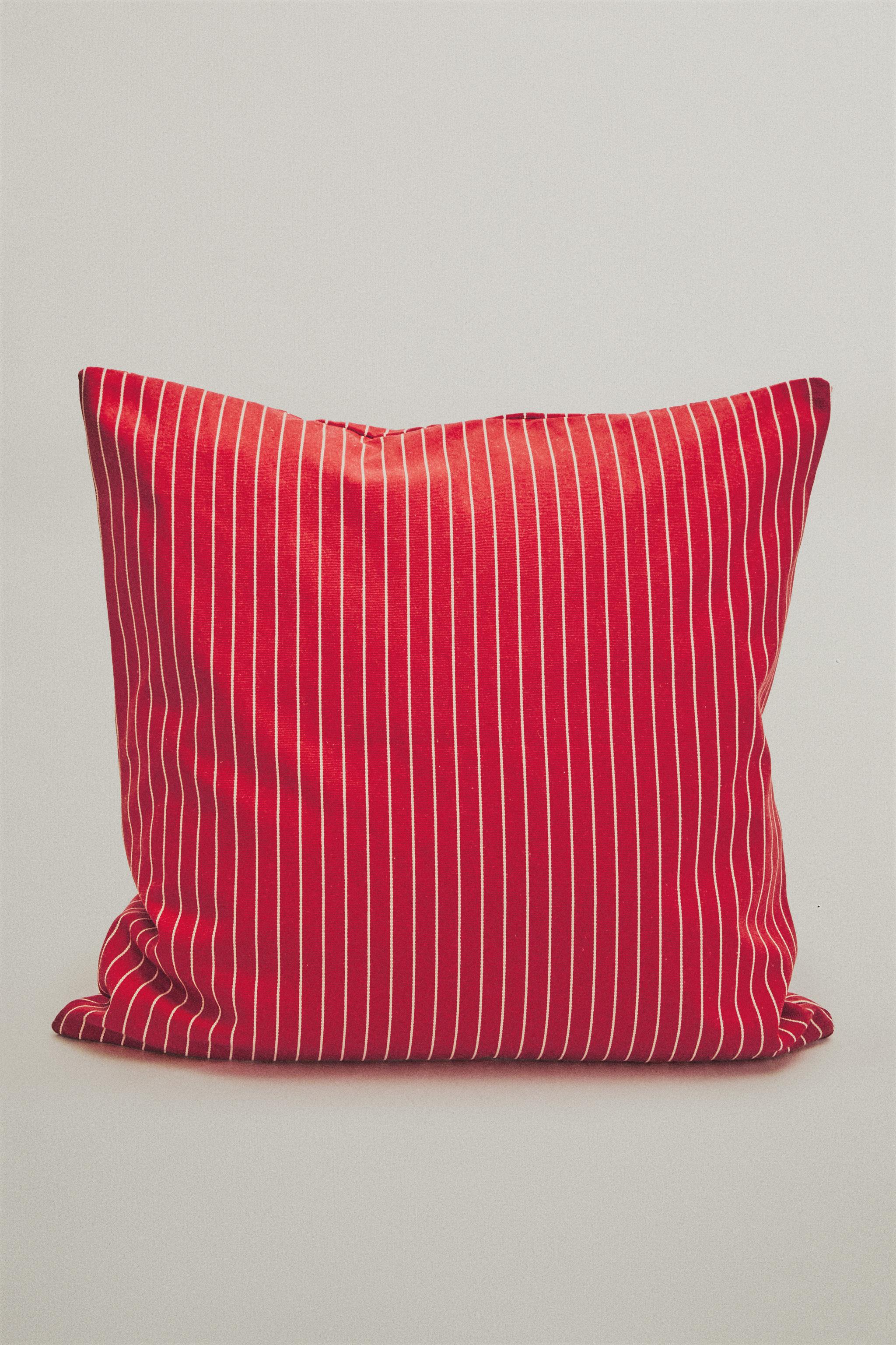 Zara STRIPED COTTON THROW PILLOW COVER KATHARINE POLE — фото 5
