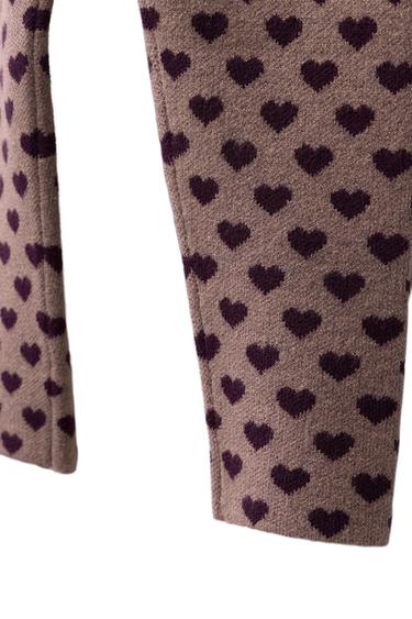 STRICKLEGGINGS MIT HERZEN - Rosa von Zara