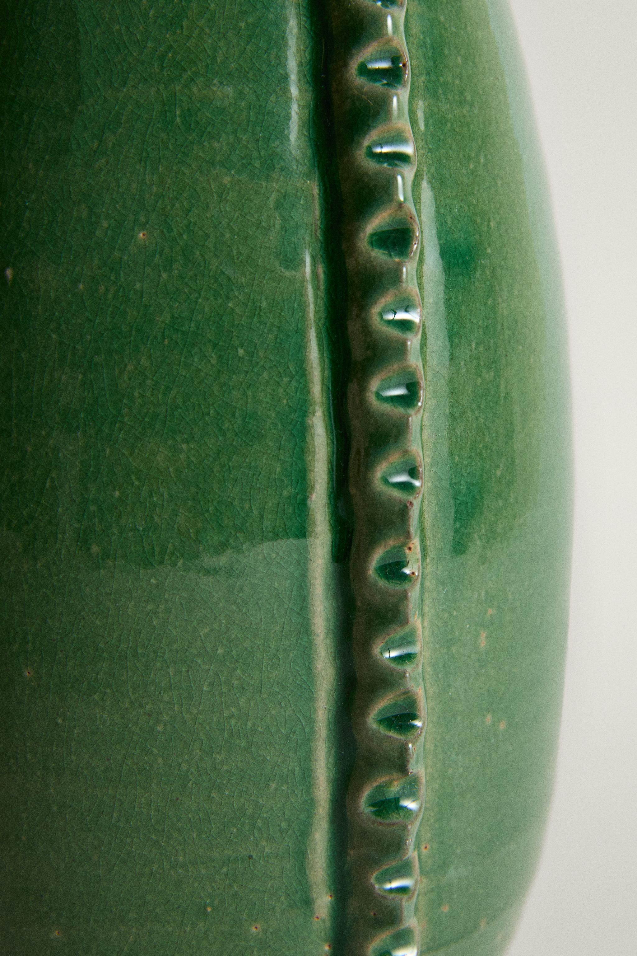 DECORATIVE TERRACOTTA VASE