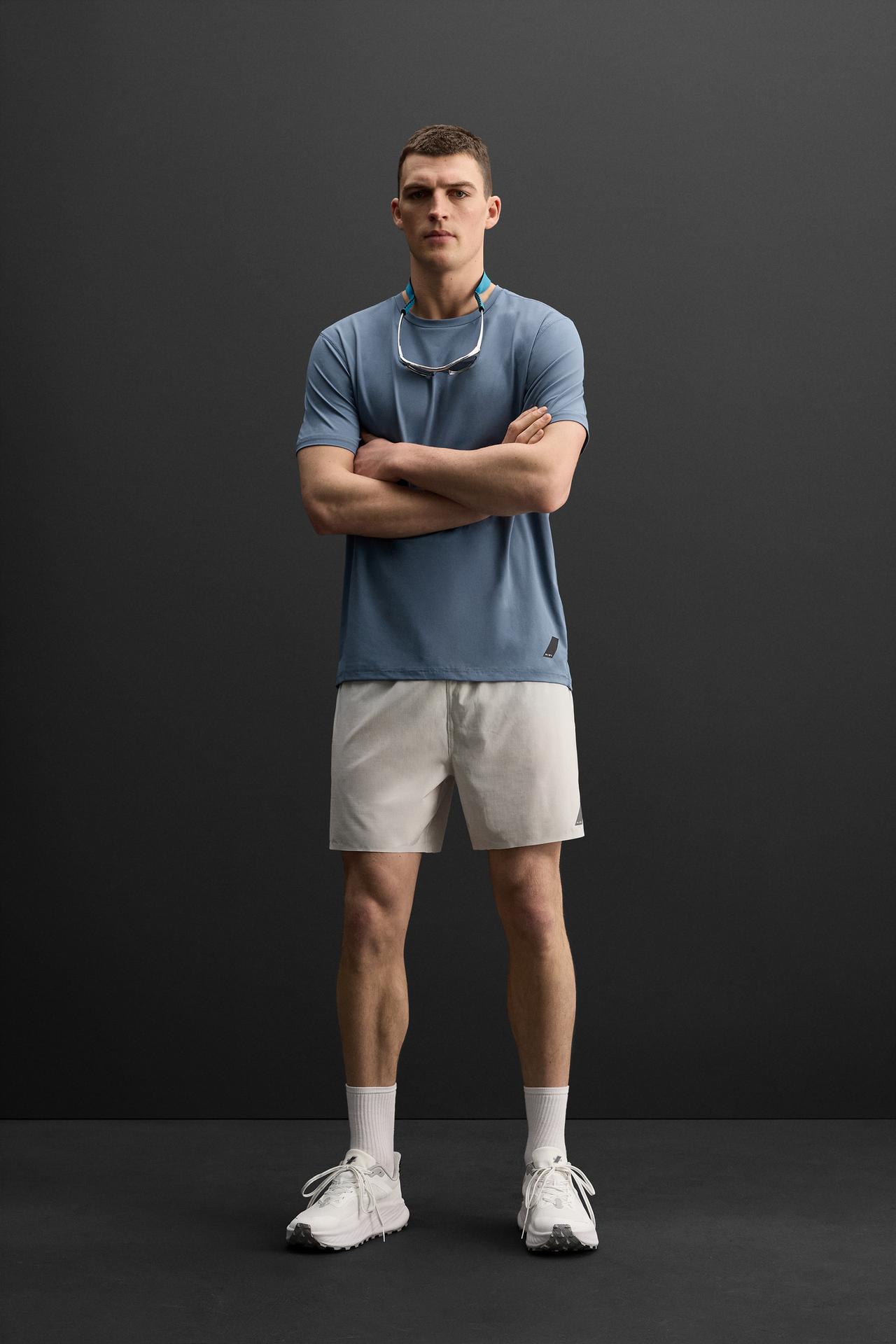 BASIC TRAINING T-SHIRT - Blue / Steel by Zara
