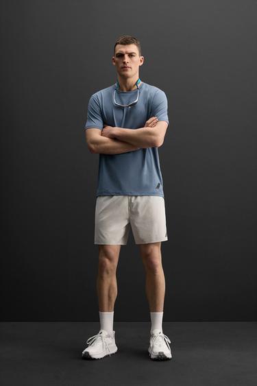 BASIC TRAINING T-SHIRT - Blue / Steel by Zara