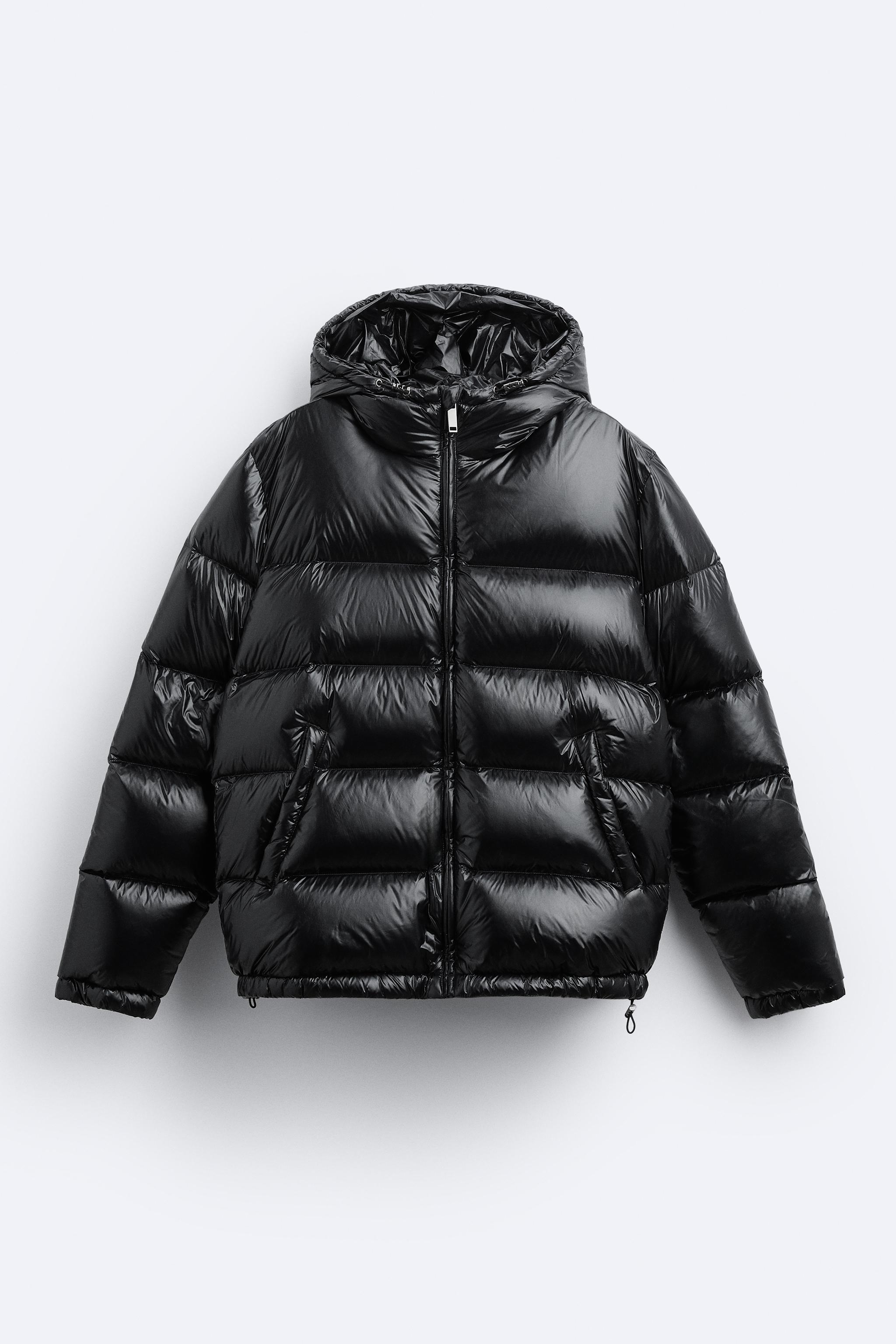 100% FEATHER FILL PUFFER JACKET - Black | ZARA United States