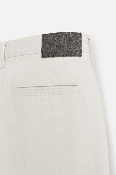 BAGGY FIT BERMUDA SHORTS - Ecru by Zara - Image 8