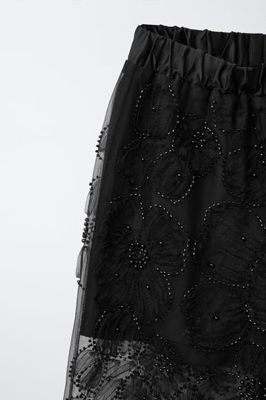 PANTALON EN TULLE FANTAISIE - Noir de Zara - Image 2