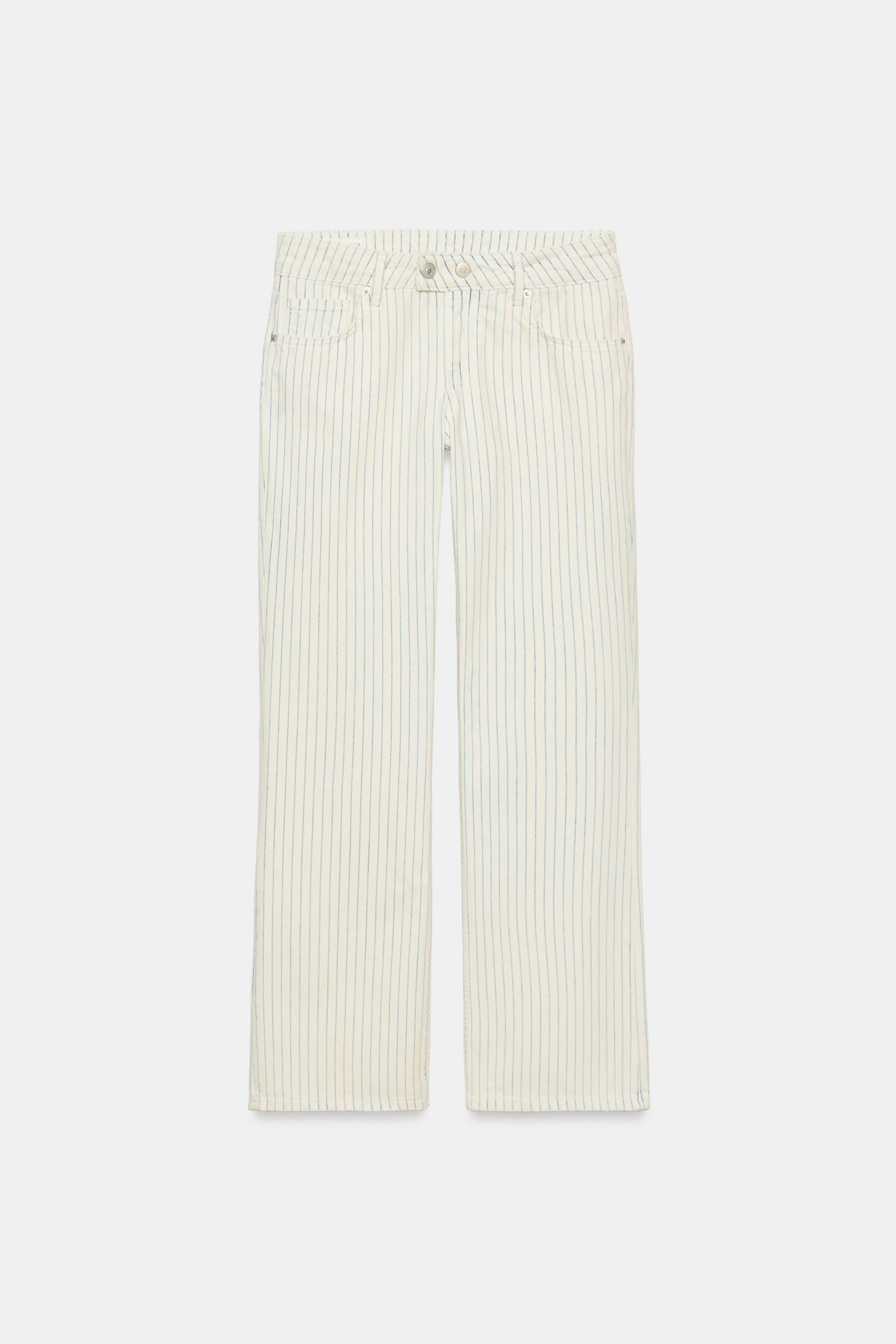 JEAN TRF DROIT RAYURES TAILLE BASSE