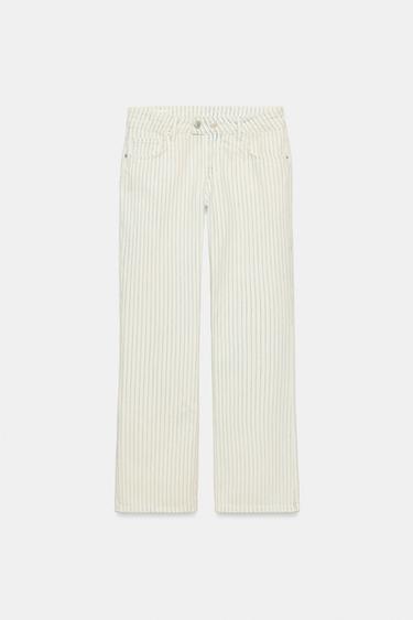 JEANS TRF RECTO RAYAS TIRO BAJO - Rayas de Zara