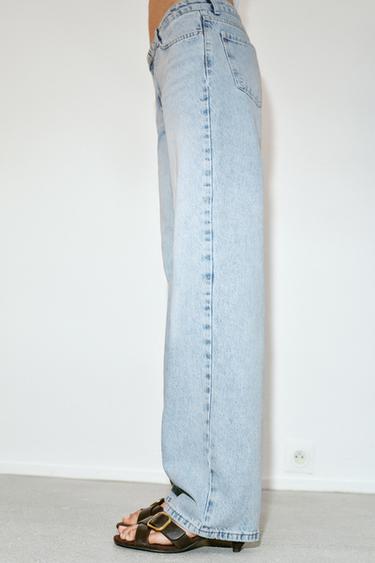 Z1975 LOW-RISE JEANS - Light blue by Zara - Image 3