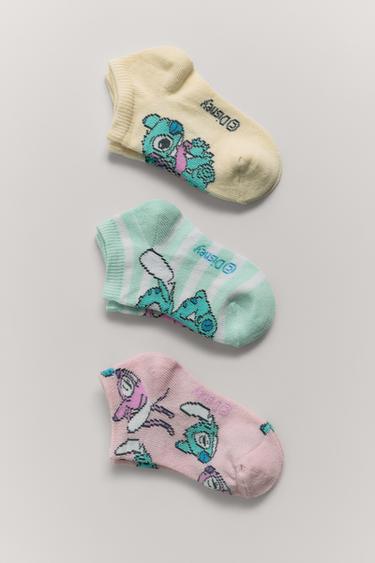 3-PACK OF LILO & STITCH © DISNEY ANKLE SOCKS - Pink by Zara