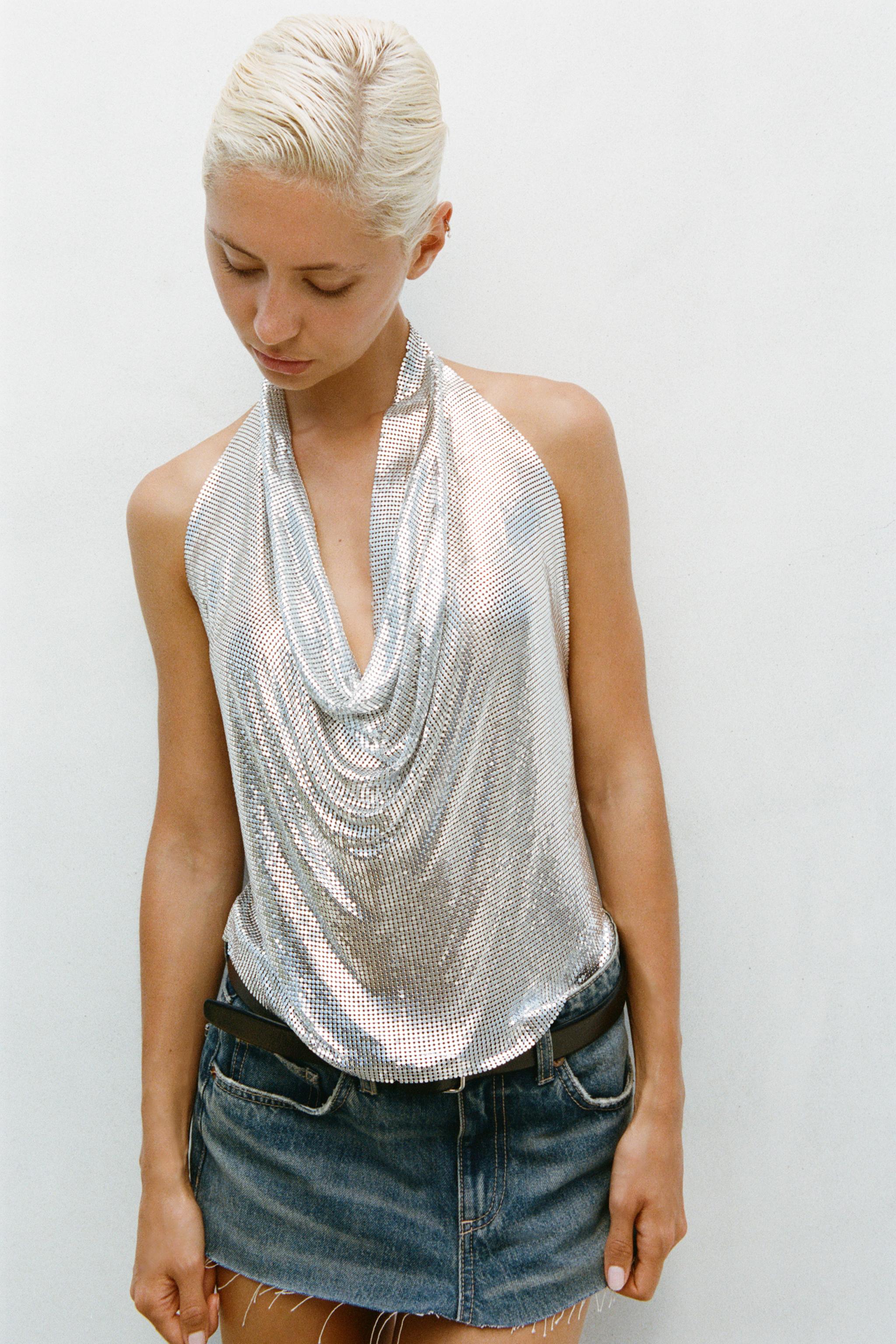 Metallic cheapest top