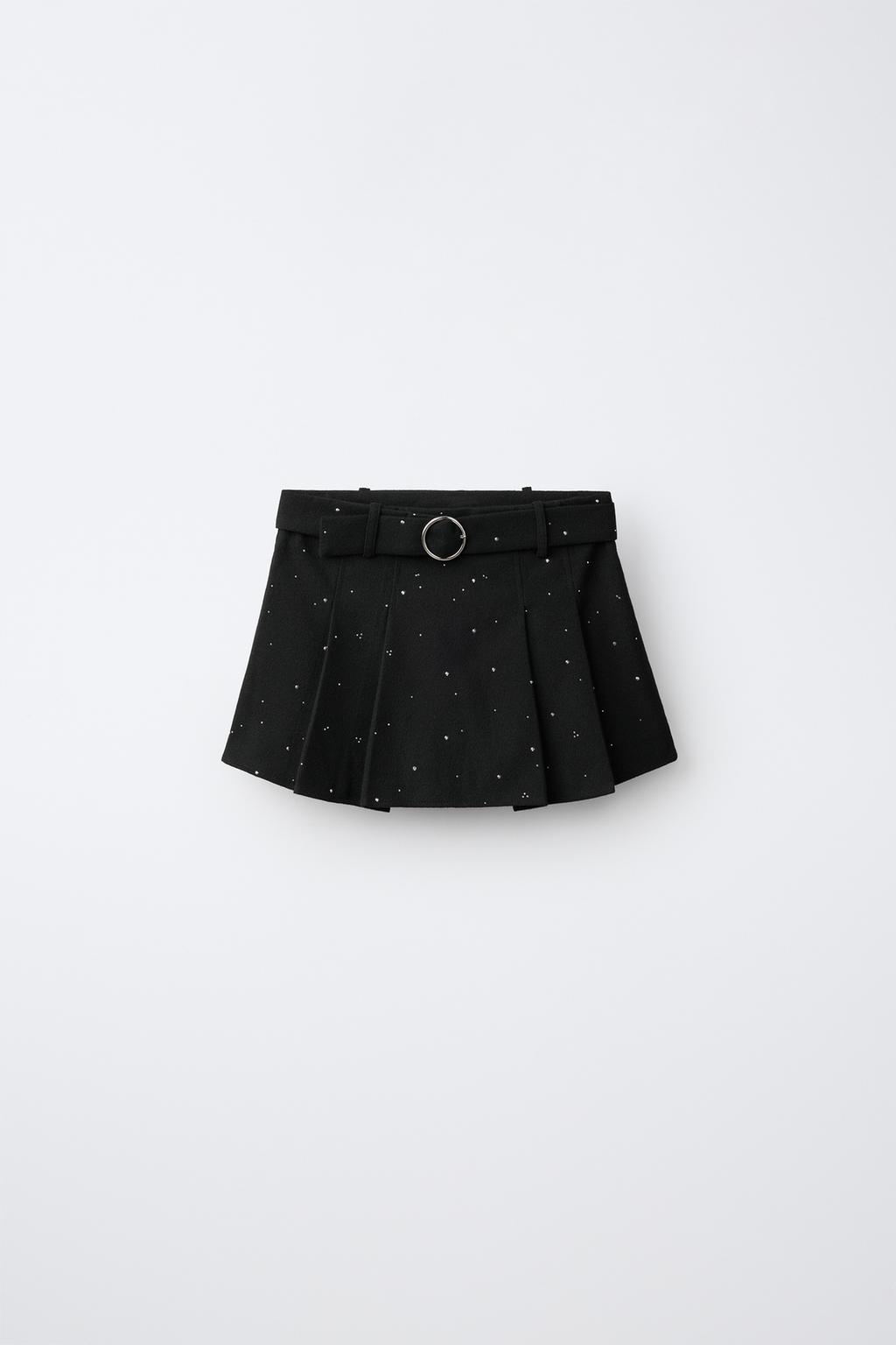 STRASS BELTED SKORT