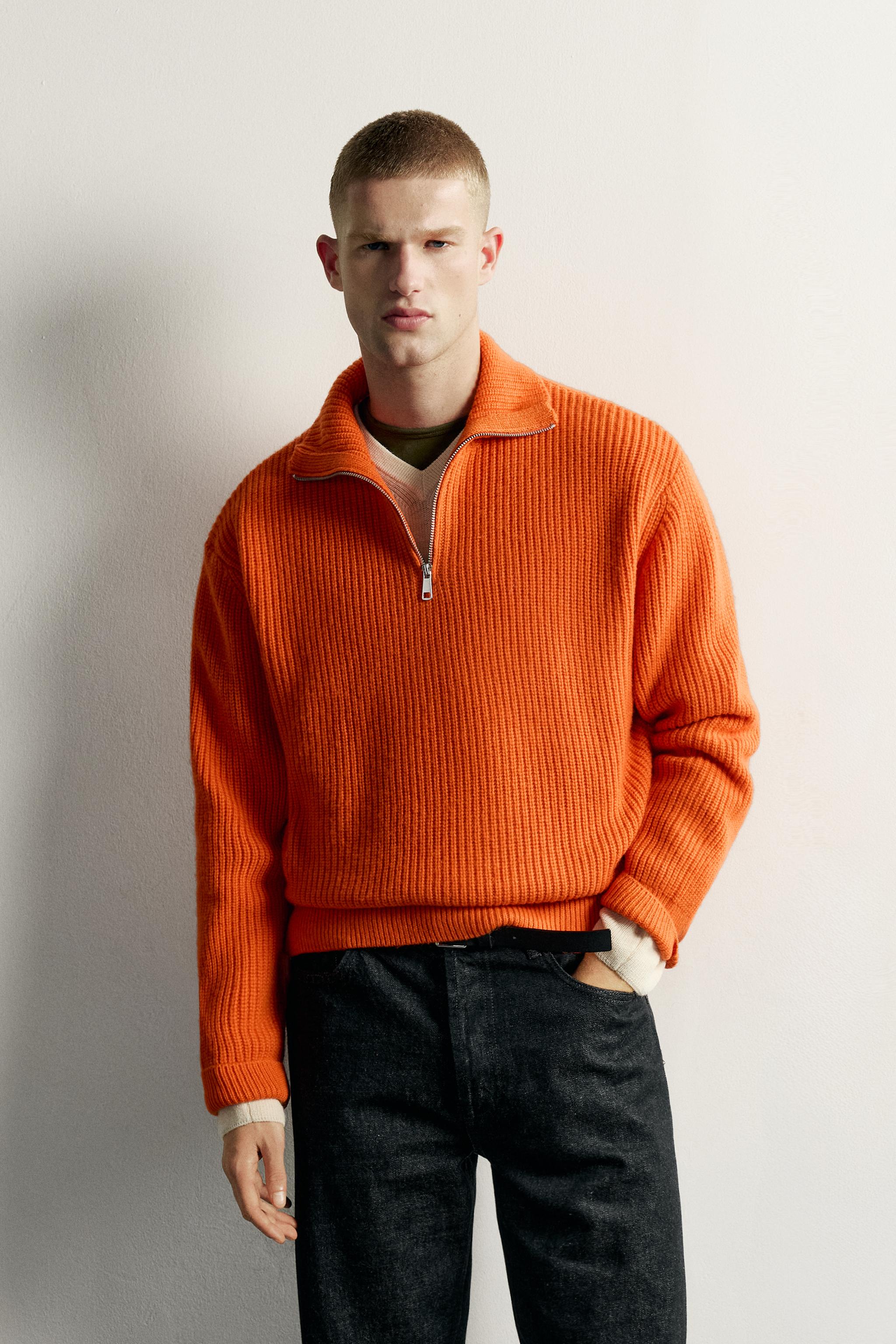 PULL COUPE DÉCONTRACTÉE COL ZIPPÉ