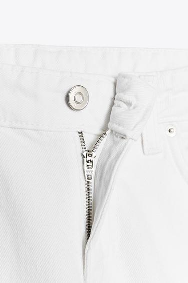 TRF WIDE-LEG LOW-RISE JEANS - White by Zara - Image 7