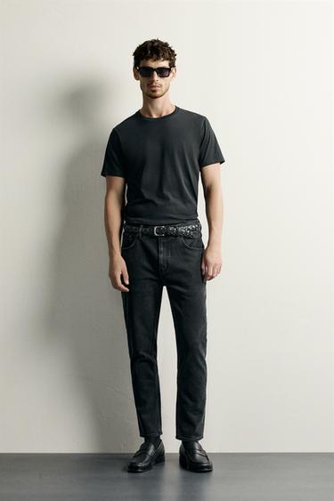 JEANS SLIM FIT BÁSICO - Carbón de Zara - Imagen 0