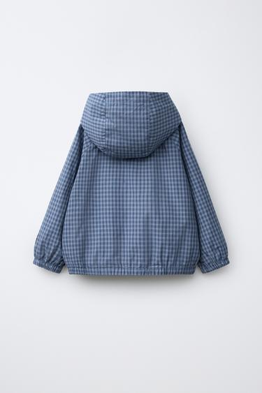 LIGHTWEIGHT CHECKS JACKET - Blue by Zara