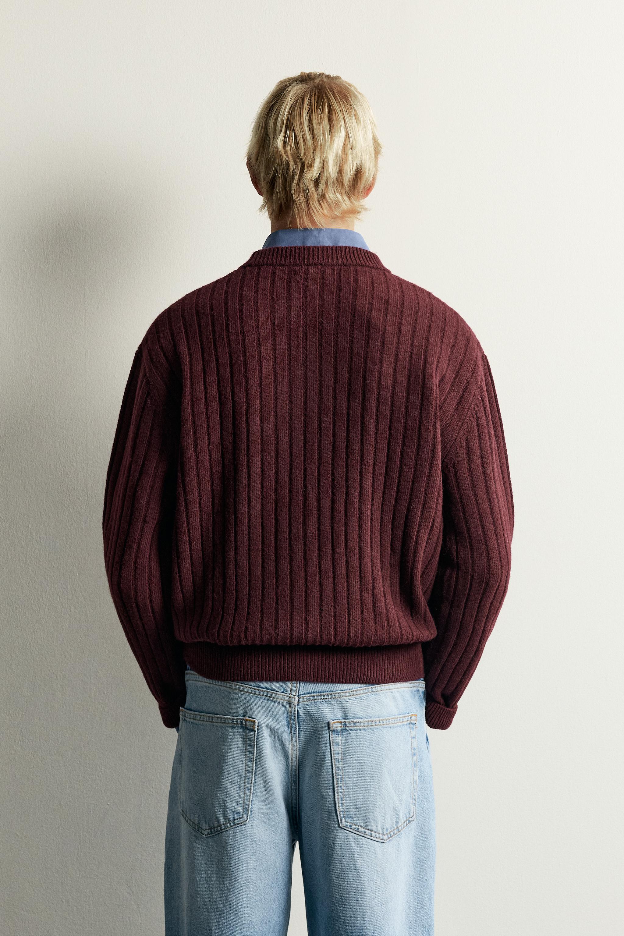 PULL CANNELÉ 100 % LAINE