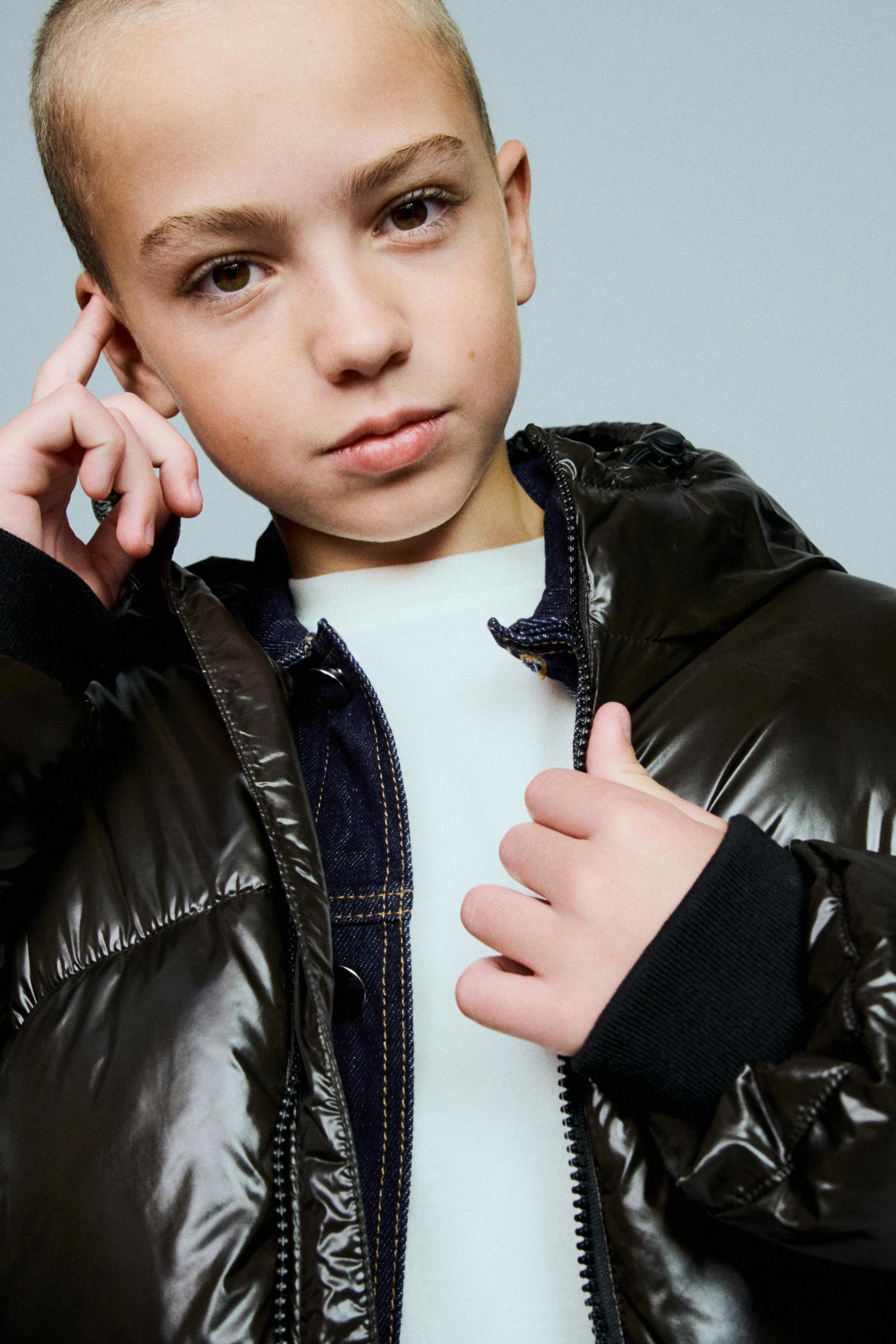 HOODED WATER REPELLENT PUFFER COAT