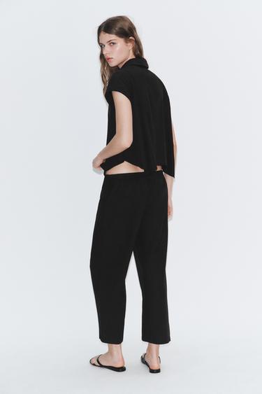 ASYMMETRIC FLOWING SHIRT - Black by Zara - Image 2