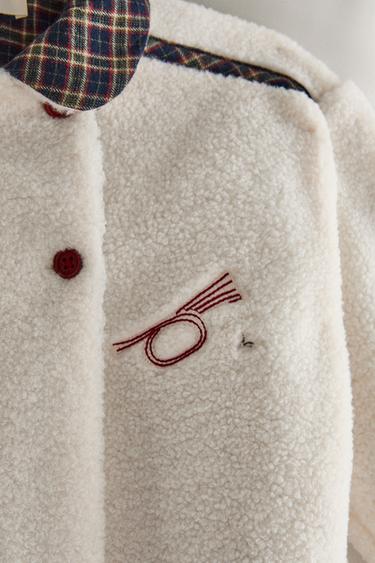 CHILDREN'S FLEECE CHRISTMAS DRESSING GOWN - Oyster-white by Zara - Image 3