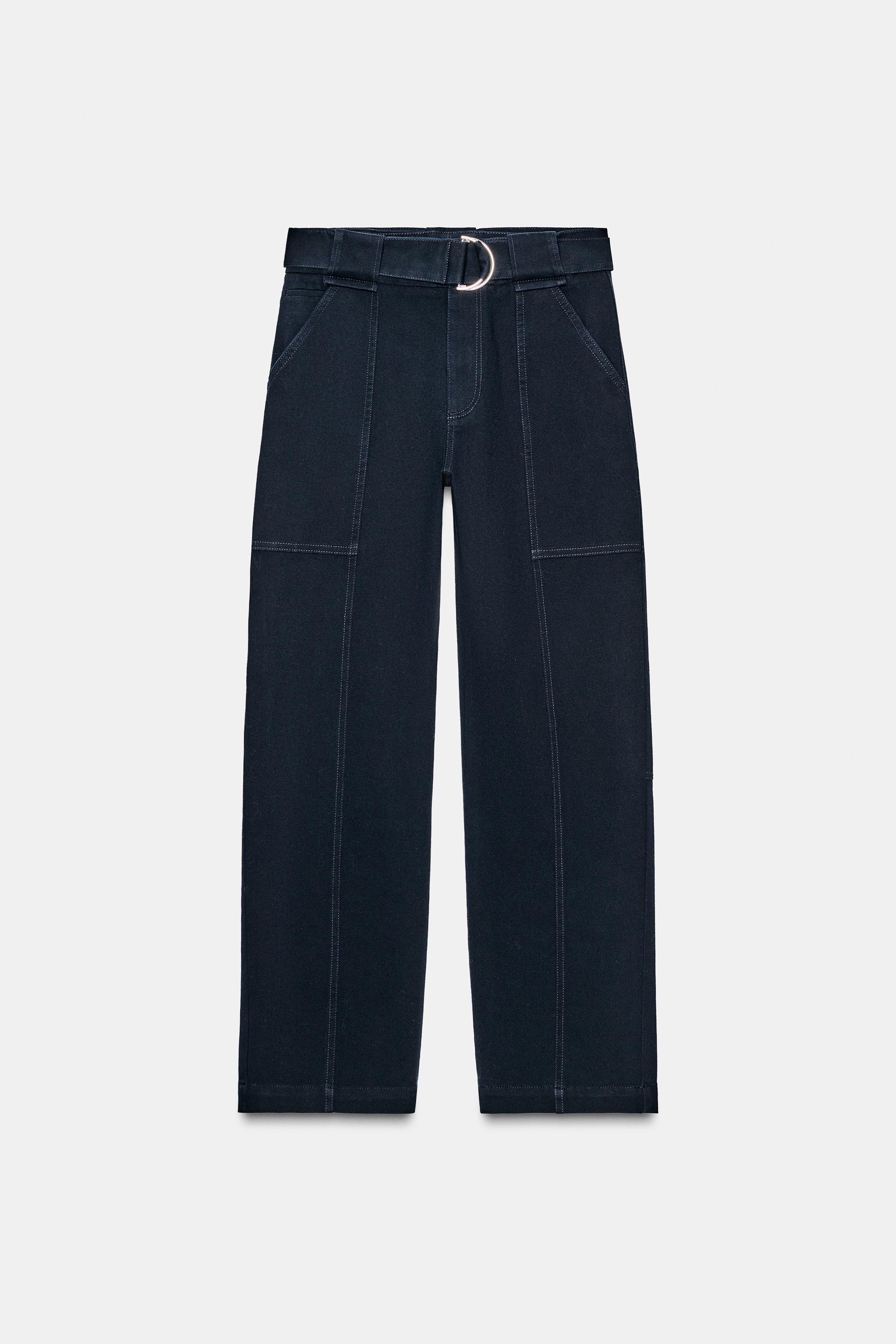 PANTALON CARGO AVEC CEINTURE