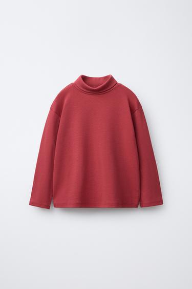 Zara BASIC TURTLENECK SHIRT - Red