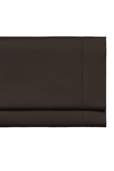 Zara SATEEN FLAT SHEET WITH FESTOON DESIGN (300 THREAD COUNT) - Brown