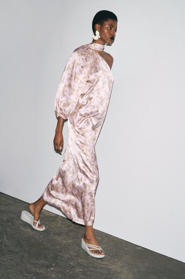 LIMITED EDITION 100% SILK ASYMMETRIC DRESS - 025 by Zara - Image 10