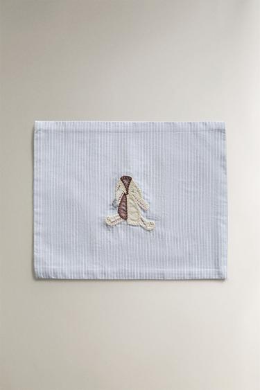 ENSEMBLE DRAPS MINILIT BÉBÉ COTON LAPIN - Bleu de Zara - Image 2