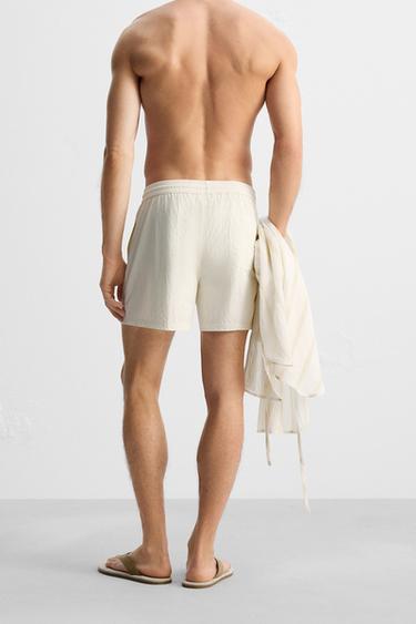 MAILLOT DE BAIN CLASSIQUE MOYEN - Écru de Zara - Image 3