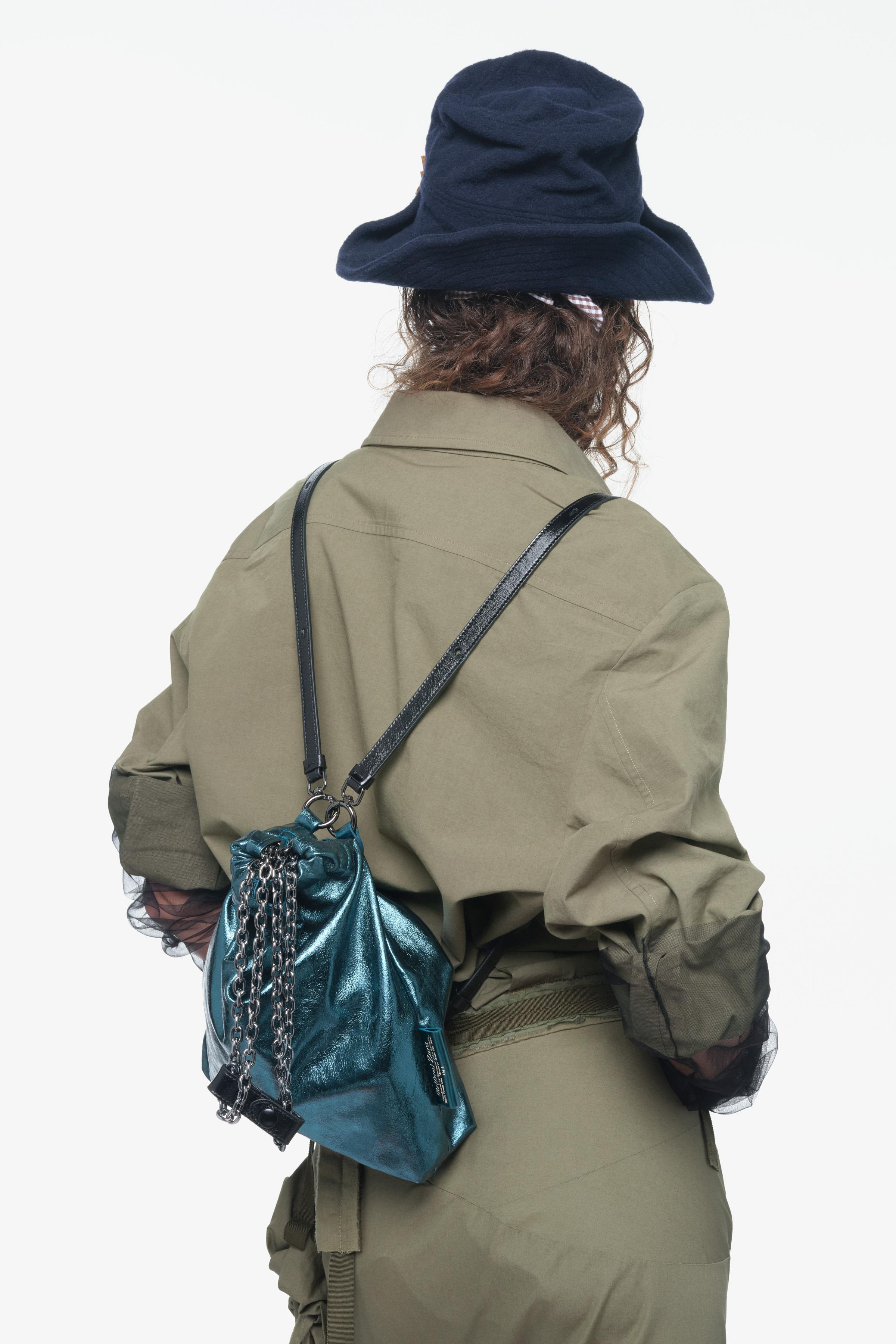 LIMITED EDITION TRI-CHIC レザースモールバッグ - グリーン | ZARA