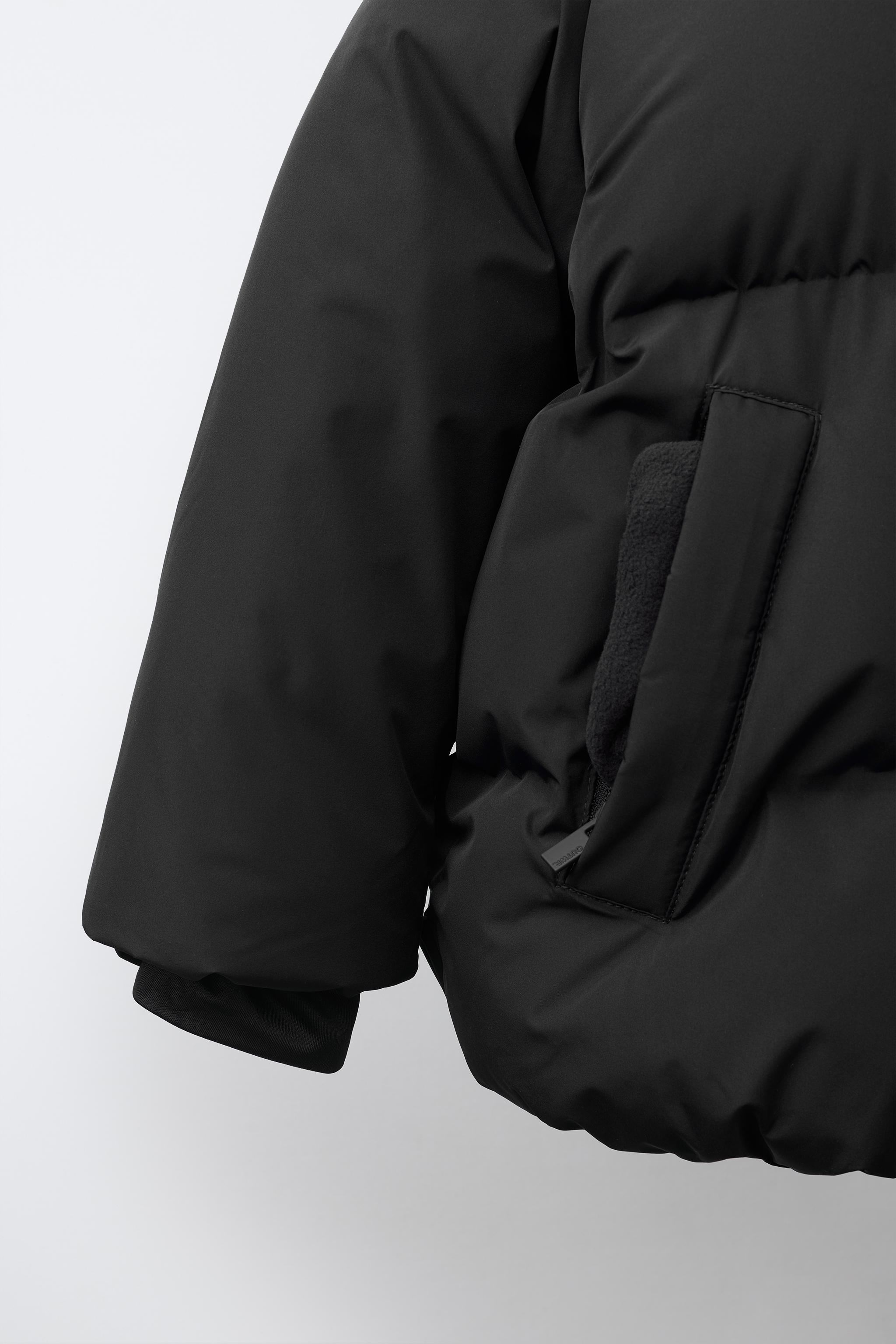 Детские куртки Zara WATER REPELLENT HOODED PUFFER COAT — фото 7