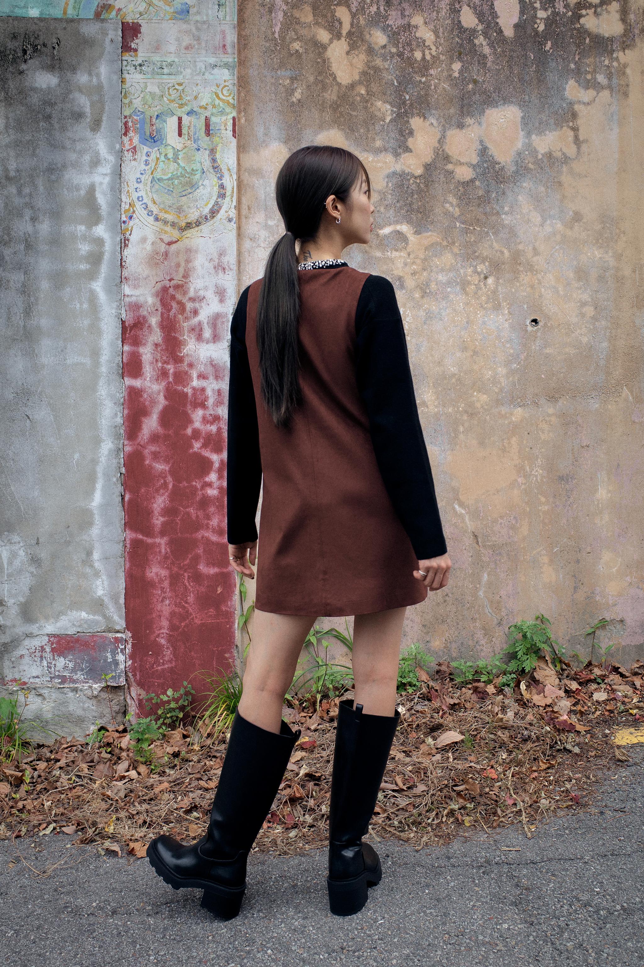 ZARA トラックソールハイヒールブーツ トラックソールハイヒールブーツ - ブラック | ZARA Japan / 日本