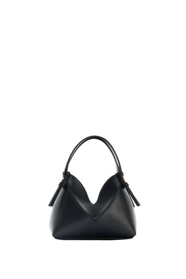 MINI SAC SEAU SURPIQÛRES - Noir de Zara