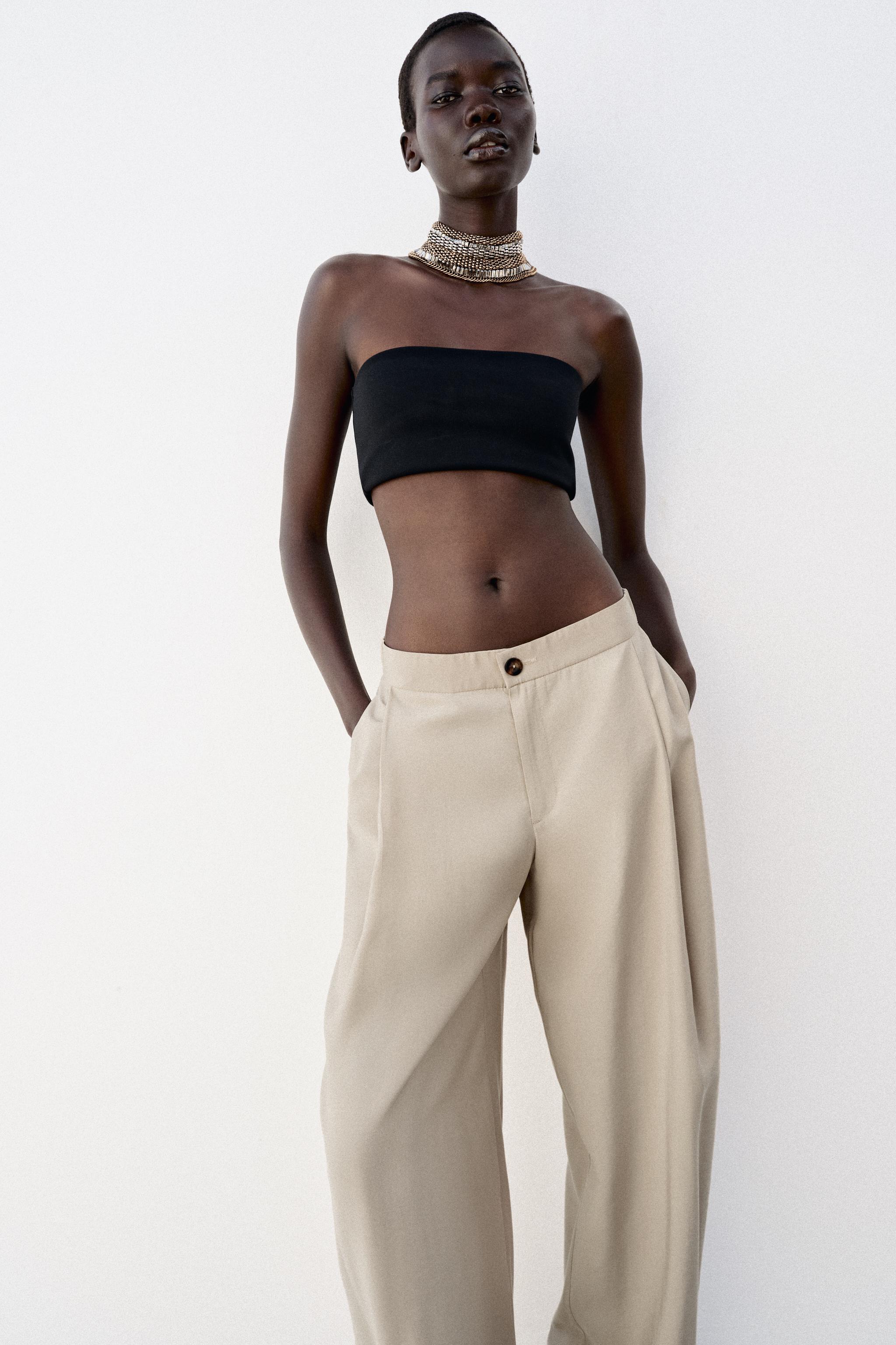 Zara Barrel Kesim Dökümlü Pantolon görsel 4