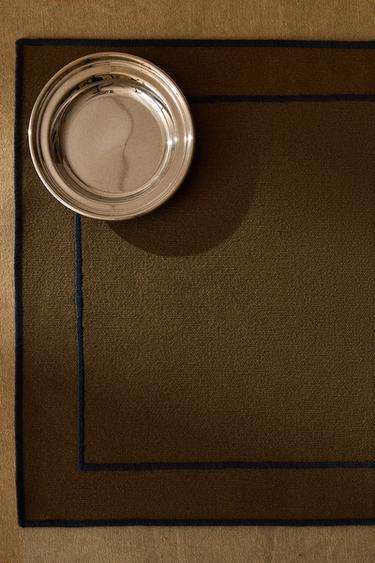 SET DE TABLE CADRE - Marron-Bleu de Zara - Image 5