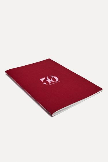 ZARA 50TH ANNIVERSARY LARGE NOTEBOOK - Burgundy by Zara - Image 1