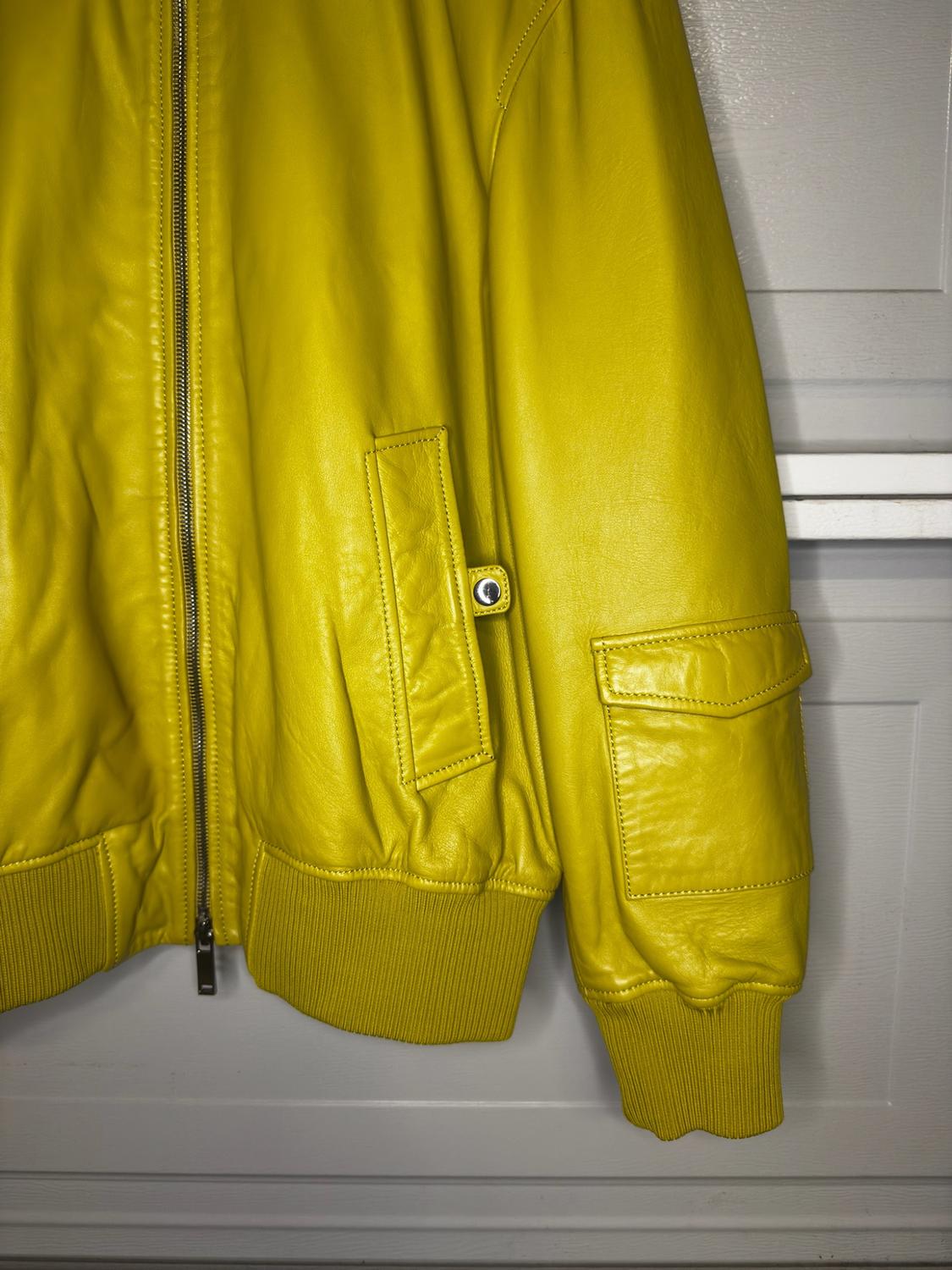 LEATHER BOMBER JACKET - Image 3