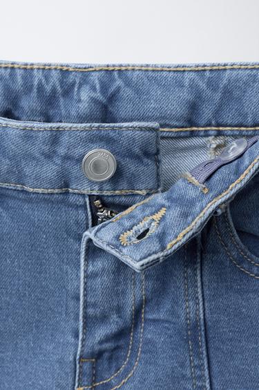 JEANS BOOTCUT À PIÈCES ÉTOILES - Bleu de Zara - Image 2