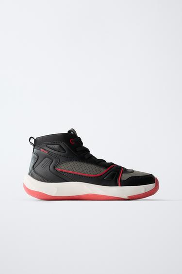 SPORTY HIGH-TOP SNEAKERS - Black by Zara