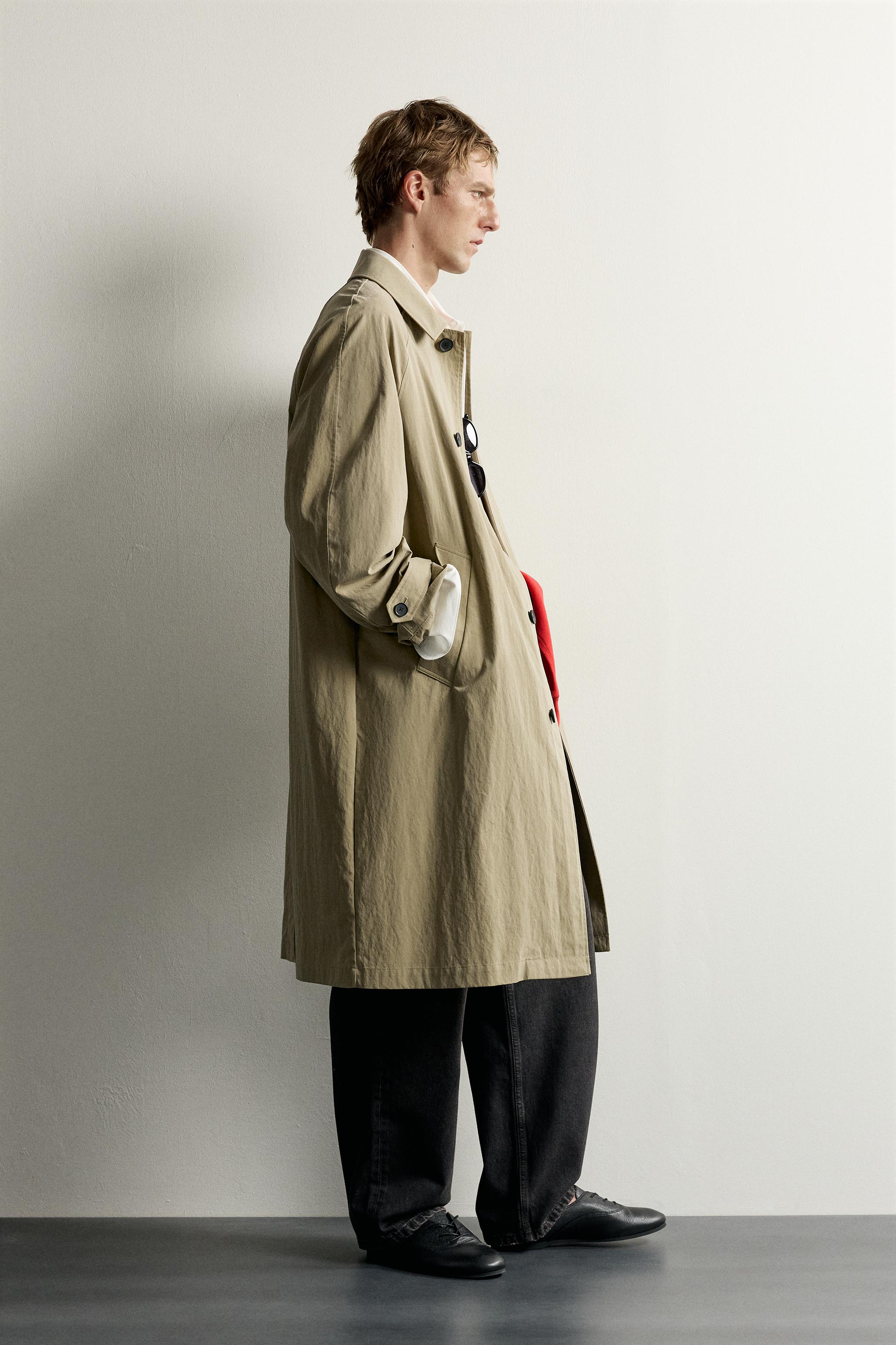GABARDINE RELAXED FIT CONTRASTÉE