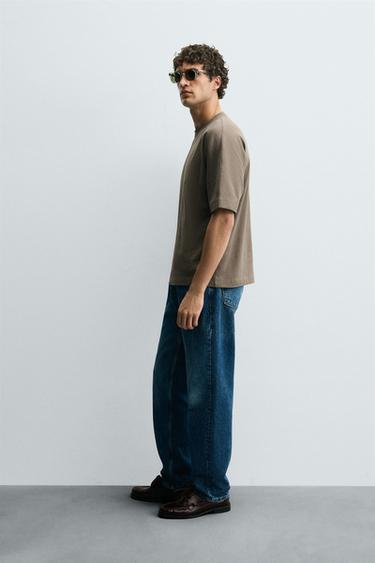 WASHED HEAVYWEIGHT T-SHIRT - Earth by Zara - Image 3