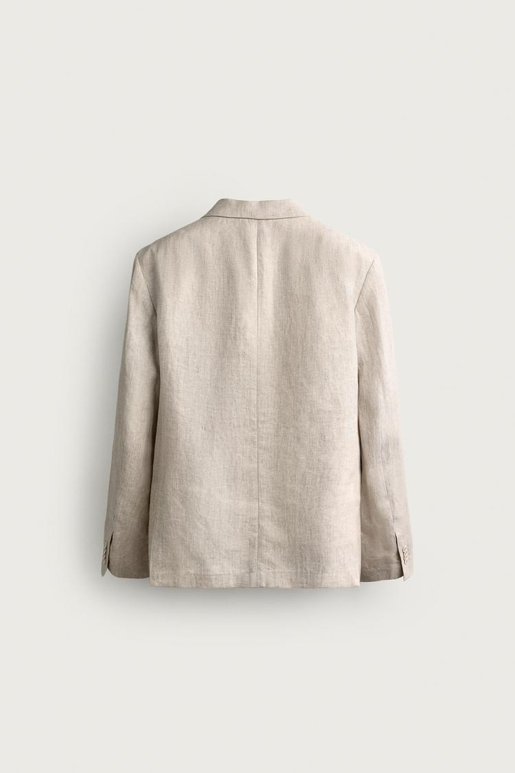 Blazer de traje 100% lino 8
